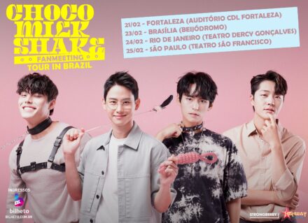 Elenco do k-drama Choco Milk Shake fará eventos em quatro cidades do Brasil em 2024