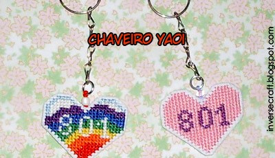 Novo chaveiro yaoi na Inverse Craft